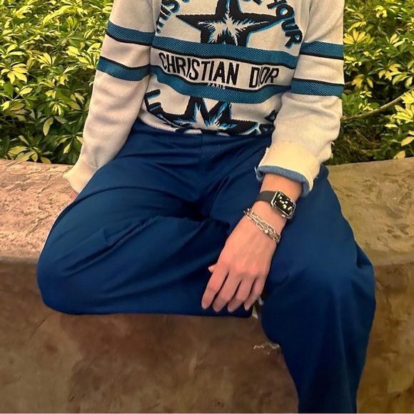 URBAN OUTFITTERS Twill Pleated Baggy Beach Pants Men's - Picture 3 of 4